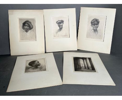 A selection of five etching by F.H Swoffer signed in pencil and titled by the artist 