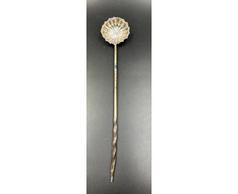 A Georgian silver toddy ladle