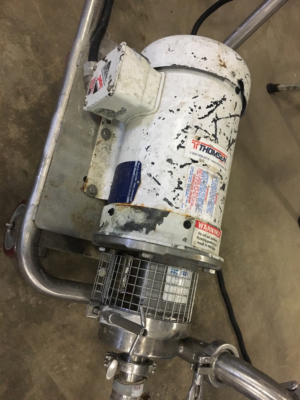 Thomsen Portable Centrifugal Pump with VFD, 5 HP Subject to Bulk Bid Lot 0A The Greater of th