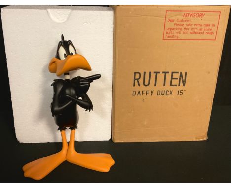 A Warner Brothers Looney Tunes model, Daffy Duck, 39cm, dated 2000, boxed 