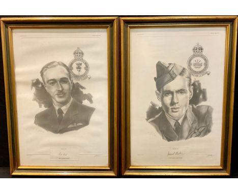 RAF, World War Two, Victoria Crosses - a pair of VC autographed "Legends" portrait prints, of and signed by the 'sitters' Gro