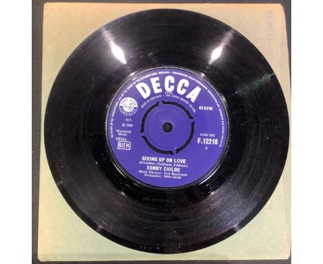 Vinyl Records – 7” Singles – Pop Rock - Vocal - Sonny Childe - Giving Up On Love / Mighty Nice - Decca - F.12218 (1) 