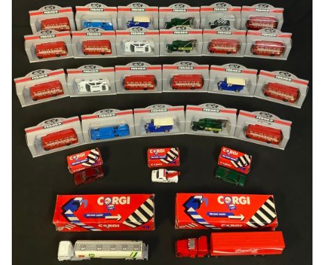 Model Cars - a Corgi Seddon Atkinson Tanker, boxed; a Corgi Scammel Container Truck, boxed; others; Ferrodo promotional and a