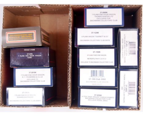 10 Bachmann wagons, most Collector's Club editions and a Dapol (M-BM) Condition Report / Extra Information Dapol is a Cudham 
