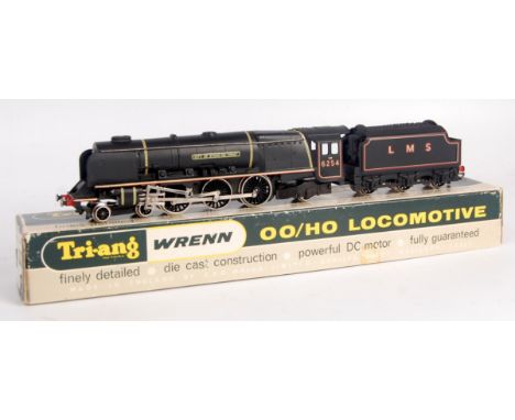 A Triang Wrenn W2227 LMS post war black 'City of Stoke on Trent' engine and tender (NM-BG)
