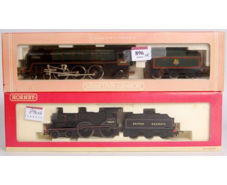 A Hornby R2091 Britannia class engine and tender 'Royal Star' and R2183A British Railways class 2P engine and tender, both bo