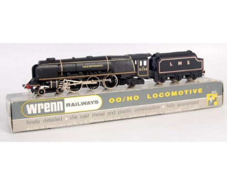 A Wrenn railways W2227/A LMP postwar black 'Sir William Stanier FRS' engine and tender, with instructions (M-BNM)