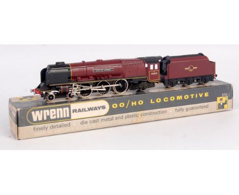 A Wrenn railways W2226 BR maroon 'City of London' engine and tender with instructions (G-BG)