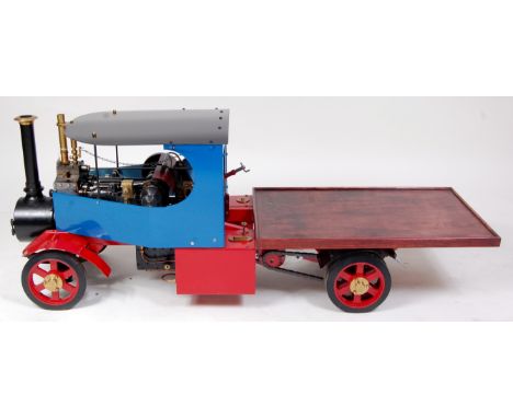 Model Works International 1/5th scale overtype steam wagon 'Pride of Penrhyn' length 48 inches, height 20 inches, width 16 in