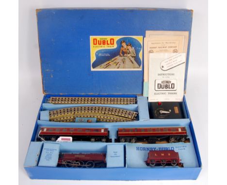 A Hornby Dublo EDP2 'Duchess of Atholl' train set, appears complete including instructions, oil bottle and spanner, with no n