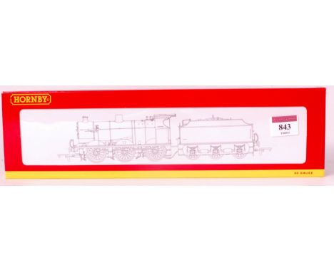 A Hornby R3030 LMS black Fowler class 4F engine and tender, DCC ready, with instructions (M-BNM)
