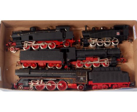 Various locomotives all H0, Jouef SNCF 0-8-0 tank engine (G), 3 other items for spares or repair