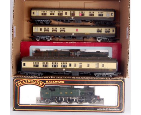 Boxed Dapol 'County of Stafford' engine and tender (BR green) (G-BG) mainline GWR prairie tank engine (G-BG) together with 5 