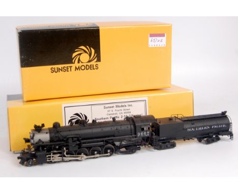 American outline H0 Korean brass Southern Pacific class F380 2-10-2 engine and tender, finished black as No. 3667 (NM-BNM)