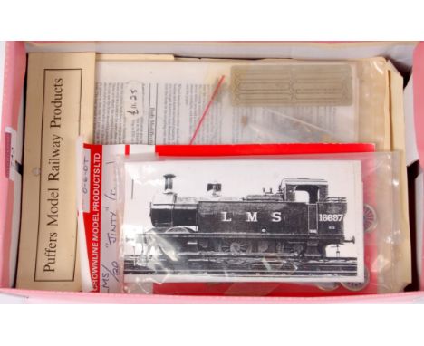 A Hornby R052 BR black Jinty tank engine (M-BM) together with Crownline detail kit, Romford Wheels, Puffers chassis kit (G-BG