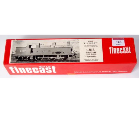 Unmade Wills Finecast whitemetal kit for a 2000 class Flatiron tank engine together with Hornby 0-6-0 chassis (M-BM)