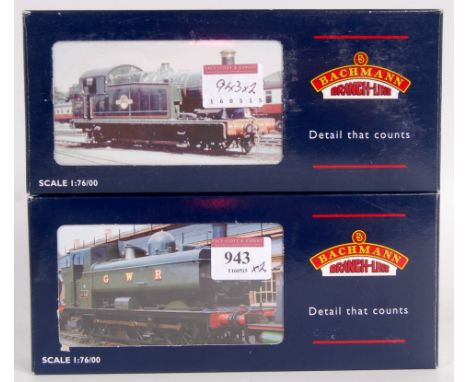Bachmann 32-080 BR lined green class 56xx 0-6-2 tank engine (NM-BG) together with 32-203 BR black factory weathered class 875