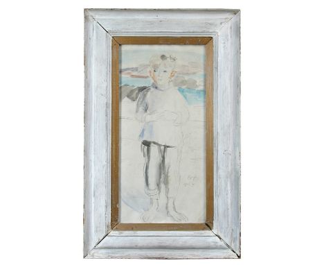 § Monica Rawlins (Welsh, 1903-1990) Portrait of Pat, aged 7 inscribed lower right "Pat / aged 7" with "Michael, aged 5" to th