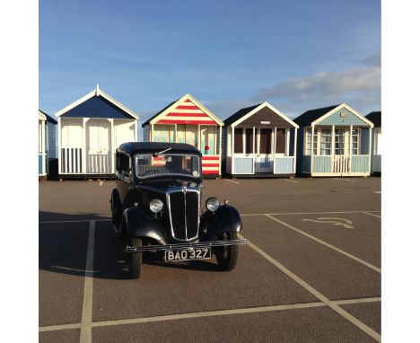 Morris 8 Series 1E, 2 door saloon. 1935. Registration BAO 327. Mileage showing: 9,044. Serial No: 63267. Engine No: 65013. Da