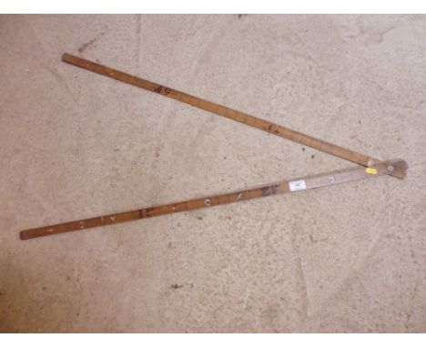 An early folding yard stick 