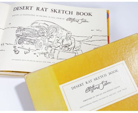 Clifford Sabre, ' Desert Rat Sketch Book ' first edition 1959. 'Written and illustrated on the spot in full colour by Cliffor