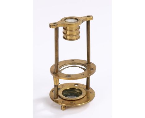 Withering type lacquered brass botanical microscope