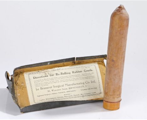 Le Brasseur Surgical Manufacturing Co. Ltd. rubber sheath and rolling stick, housed in original box