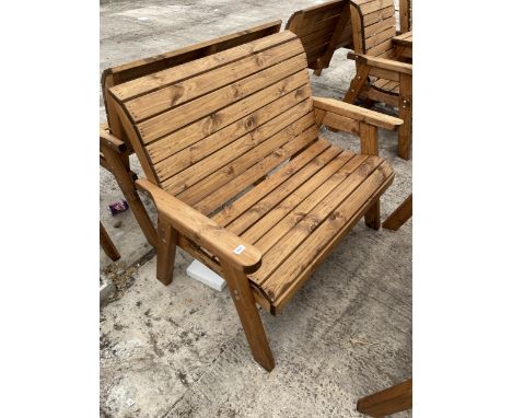 AN AS NEW EX DISPLAY CHARLES TAYLOR TWO SEATER BENCH  *PLEASE NOTE VAT TO BE CHARGED ON THIS ITEM* 