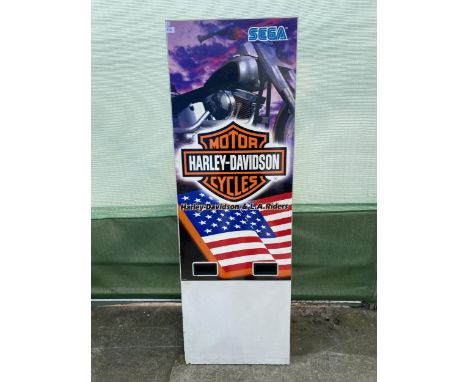 A HARLEY DAVIDSON ADVERTISING SIGN 