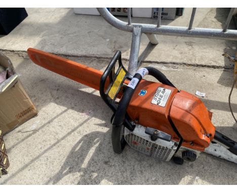 A PETROL STIHL 048 AV CHAINSAW 
