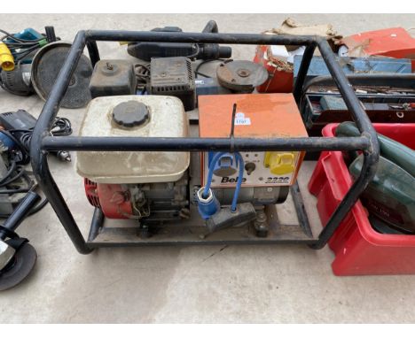 A BELLE 2220 PETROL GENERATOR WITH GX160 HONDA ENGINE 