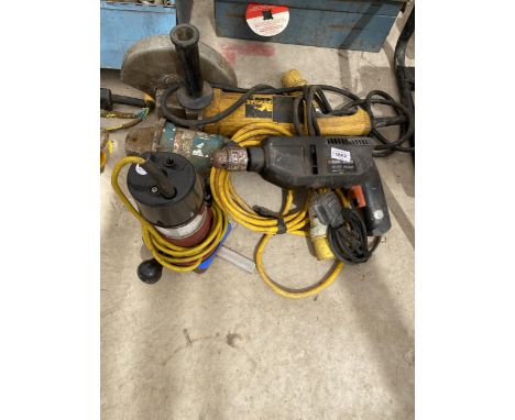 FOUR ASSORTED POWER TOOLS, BLACK AND DECKER DRILL ETC 