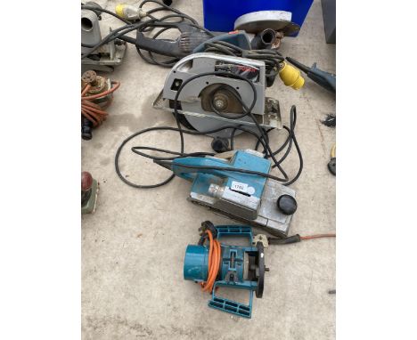 FOUR ASSORTED POWER TOOLS - BOSCH CIRCULAR SAW ETC 