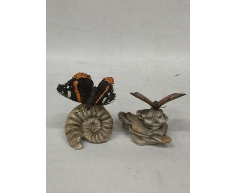 TWO GOEBEL BUTTERFLY FIGURES 