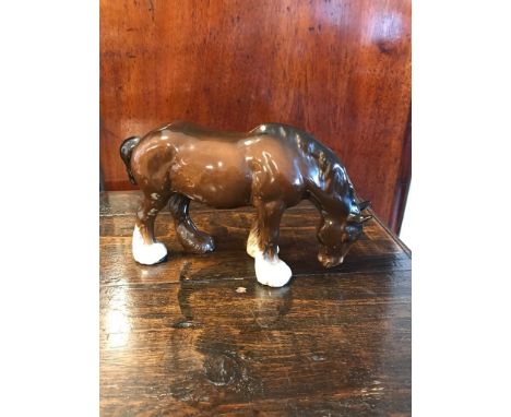 Vintage Beswick Grazing Shirehorse