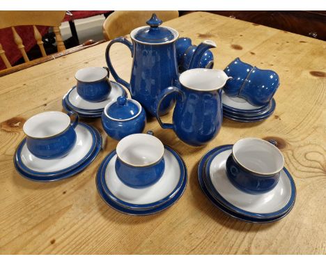 27pc Denby Imperial Blue Tea or Coffee Service