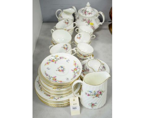  Minton ‘Spring Flowers’ tea/coffee service for six; and other tea china.