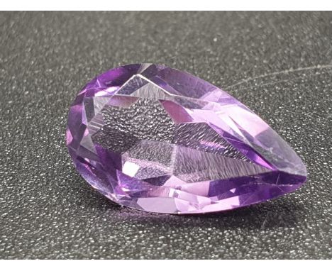 A Vintage (possibly antique) Natural 2.9 Carats Teardrop Amethyst. 