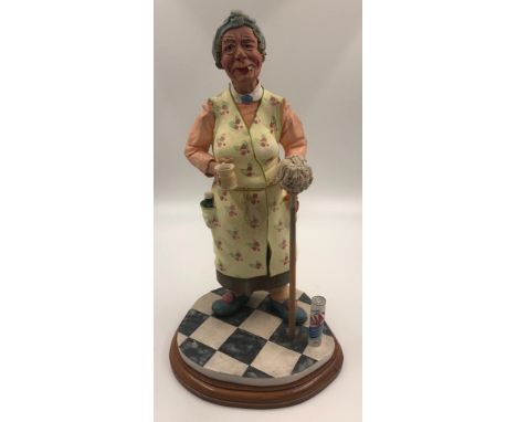 An original Colin George Mrs Mop Sculpture.  A beautifully detailed piece of ceramic, made in 1985. Comes with provenance.  3