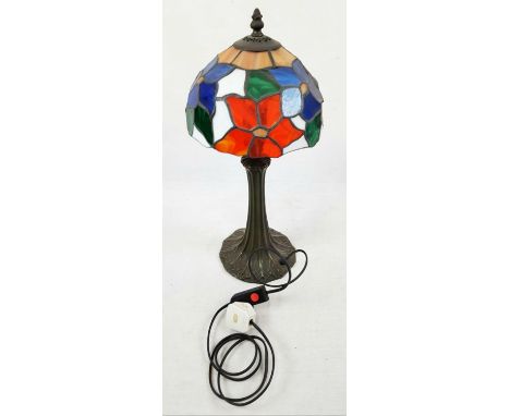 Tiffany-Style Lamp in Full working Order. Good Condition. 46cm tall