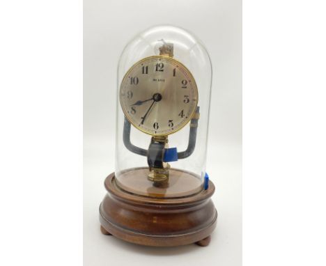 A Lovely Antique 800 Day Bulle Mantle Clock. Has been in storage for many years so requires a new battery to work. A/F 