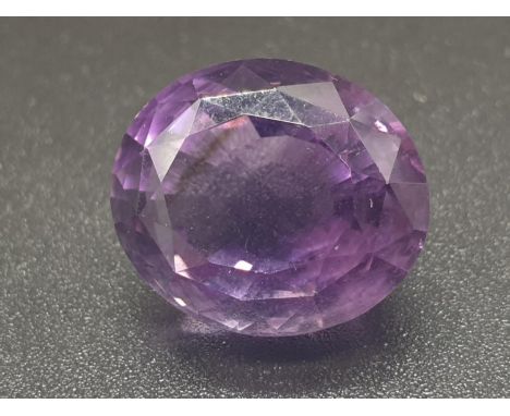 18.9 Carats of an Amethyst Oval Gemstone. 
