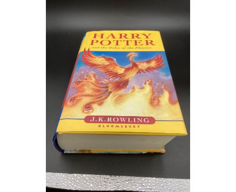 First edition of Harry Potter and the Order  of the Phoenix complete with dust jacket . Exceptional  condition. 