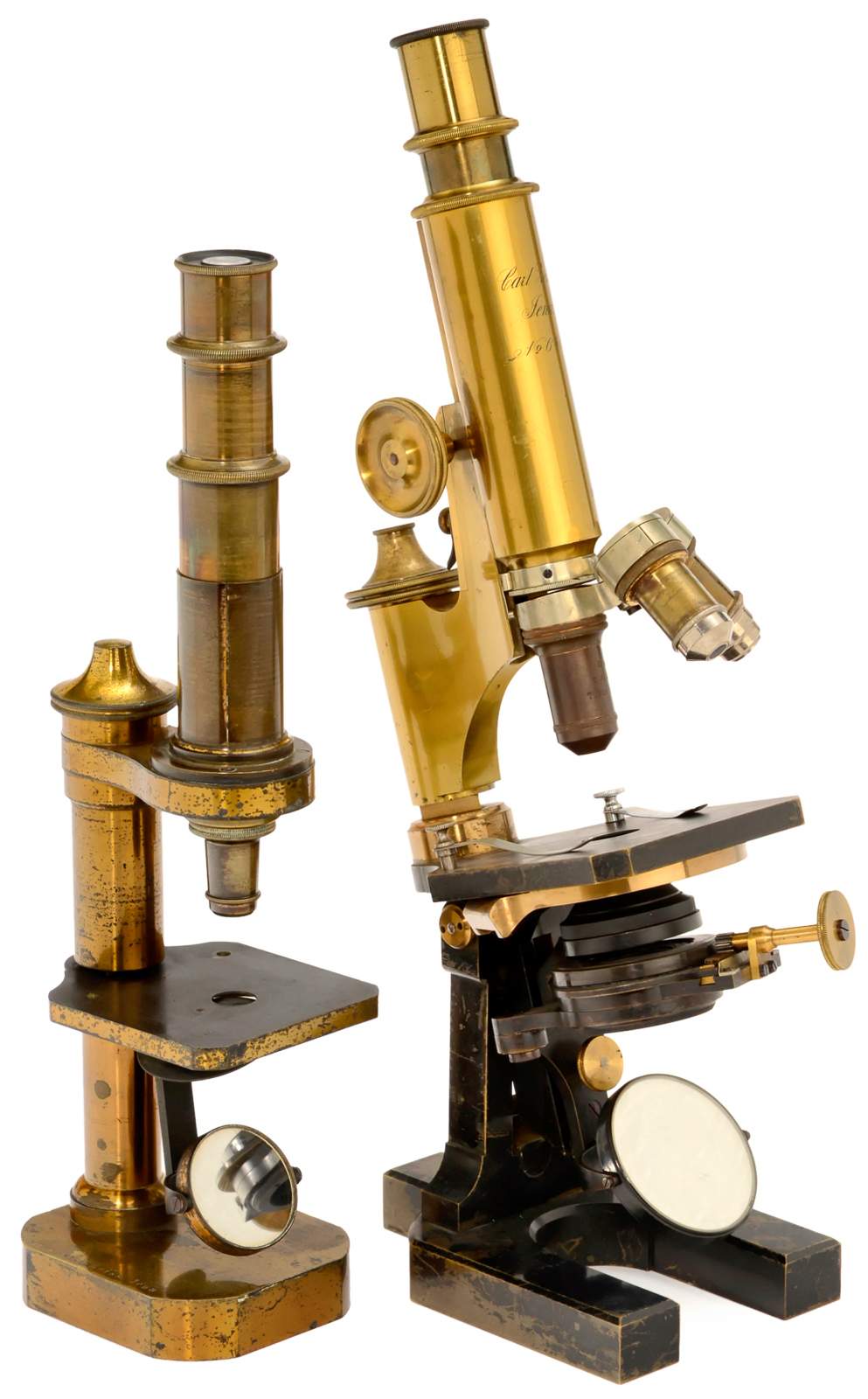 2 Early Microscopes by Carl Zeiss Carl Zeiss, Jena. 1) Zeiss microscope