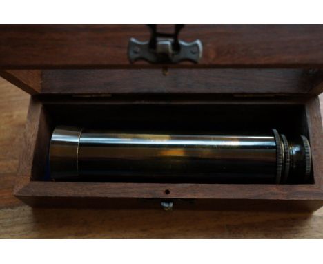 Boxed brass telescope 