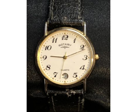Rotary gold plated gents watch