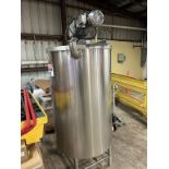 100 Gal. S/S Single Wall Tank with Mixing Head (RIGGING, LOADING, & SITE MANAGEMENT FEE: $250.00
