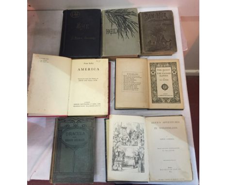 A quantity of books of literary subjects to inc Franz Kafka, America, first English edition, pub Routledge & Sons; Lewis Carr
