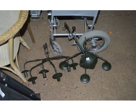 A metal light fitting 