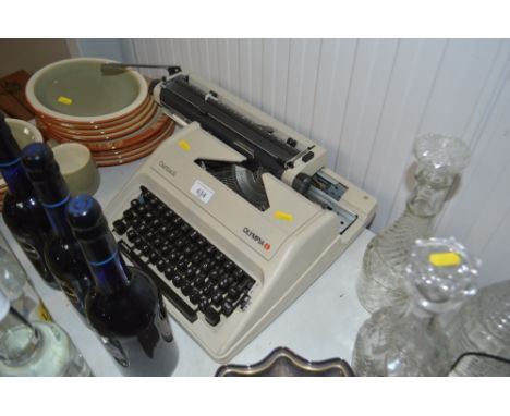 An Olympia typewriter